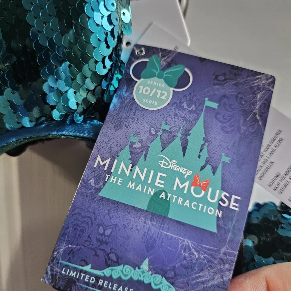 Disney Minnie Mouse The Main Attraction Haunted Mansion Ears Headband 10/12 NEW